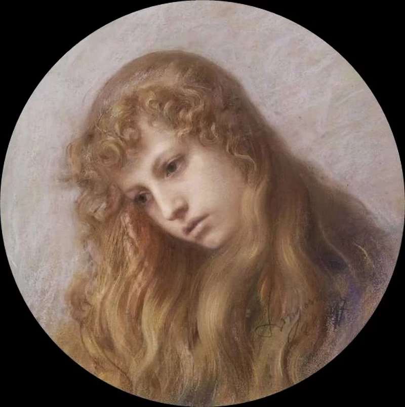 Emilio Longoni - 125, Ritratto di ragazza